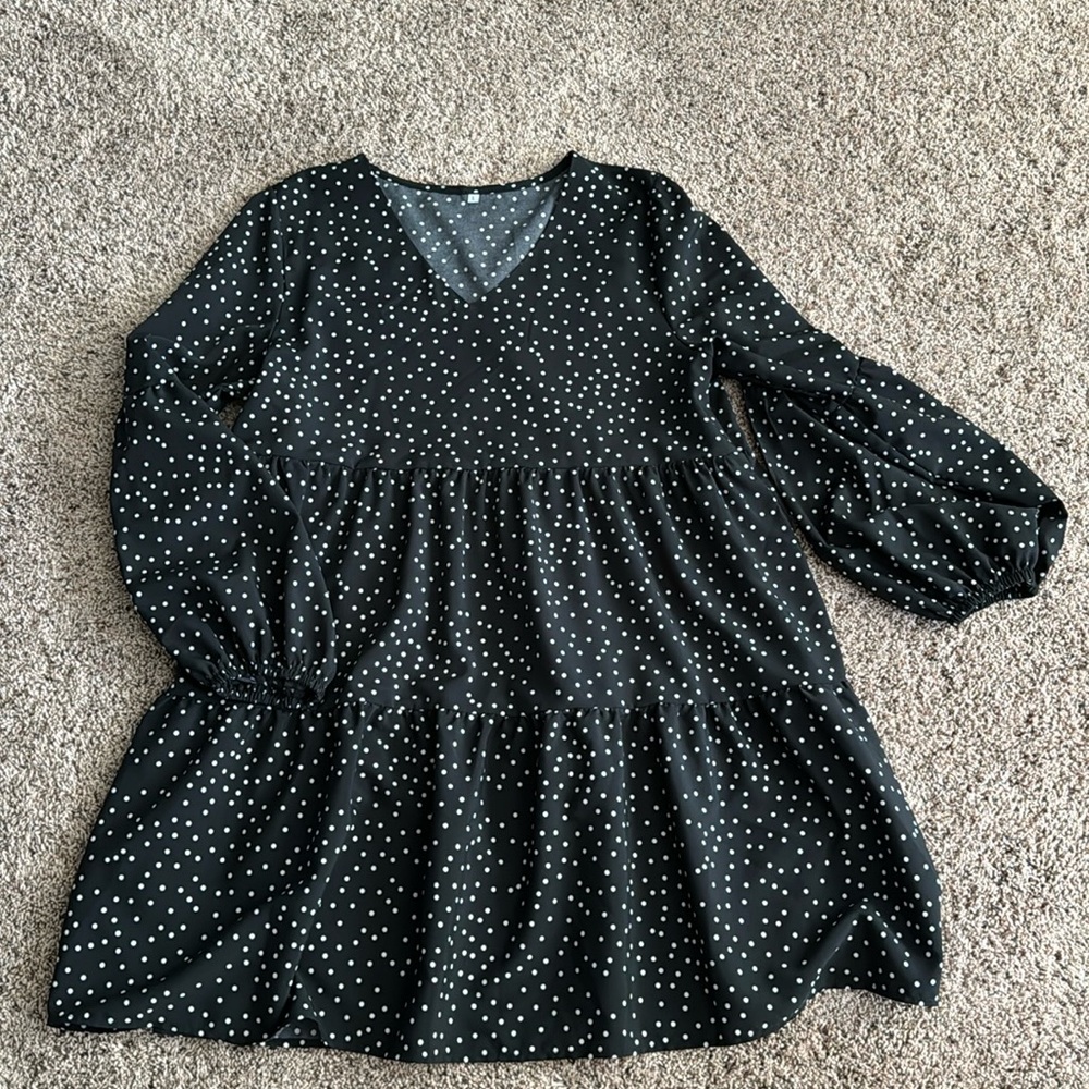 Polka Dot Tiered Dress